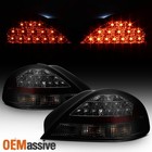 Fits 99-05 Pontiac Grand Am Se Gt Black Smoked LED Tail Brake Lights Left+Right