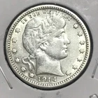 U.S. Barber Quarter XF/AU 1914-D