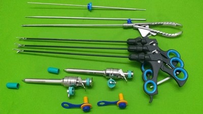 10pc Laparoscopic Set Needle Holder 5mmx330mm Endoscopy Surgical Instrument