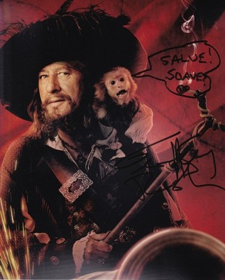 GEOFFREY RUSH signed autograph 20x25cm PIRATES in person autograph BARBOSSA ACOA