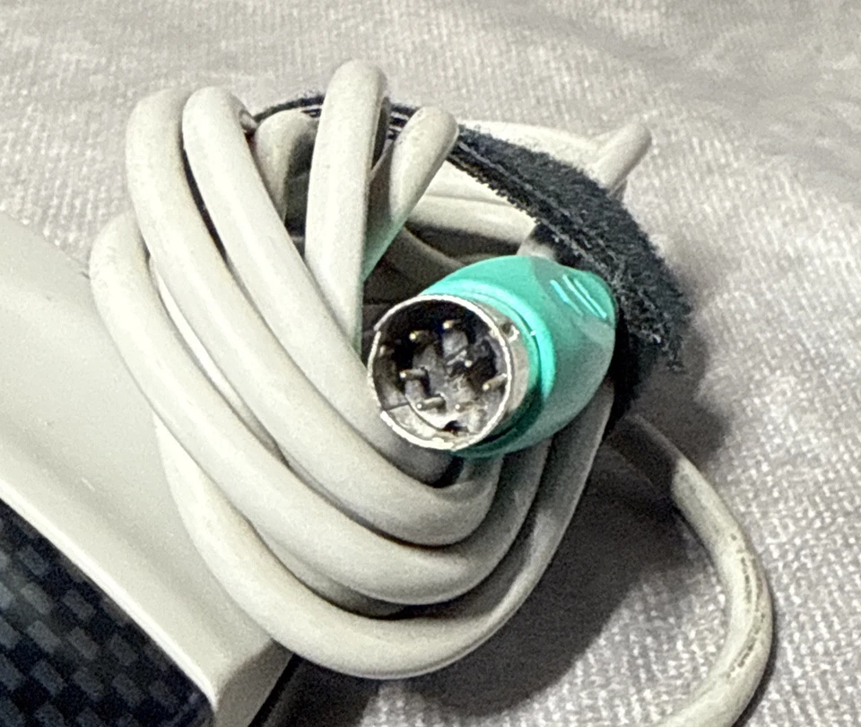 Vintage Y2K HP M-S34 Trackball Mouse PS/2 Wired Gray - Image 4 of 4