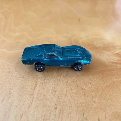 Hot Wheels Redline Custom Corvette 1967 Aqua Made In Hong Kong