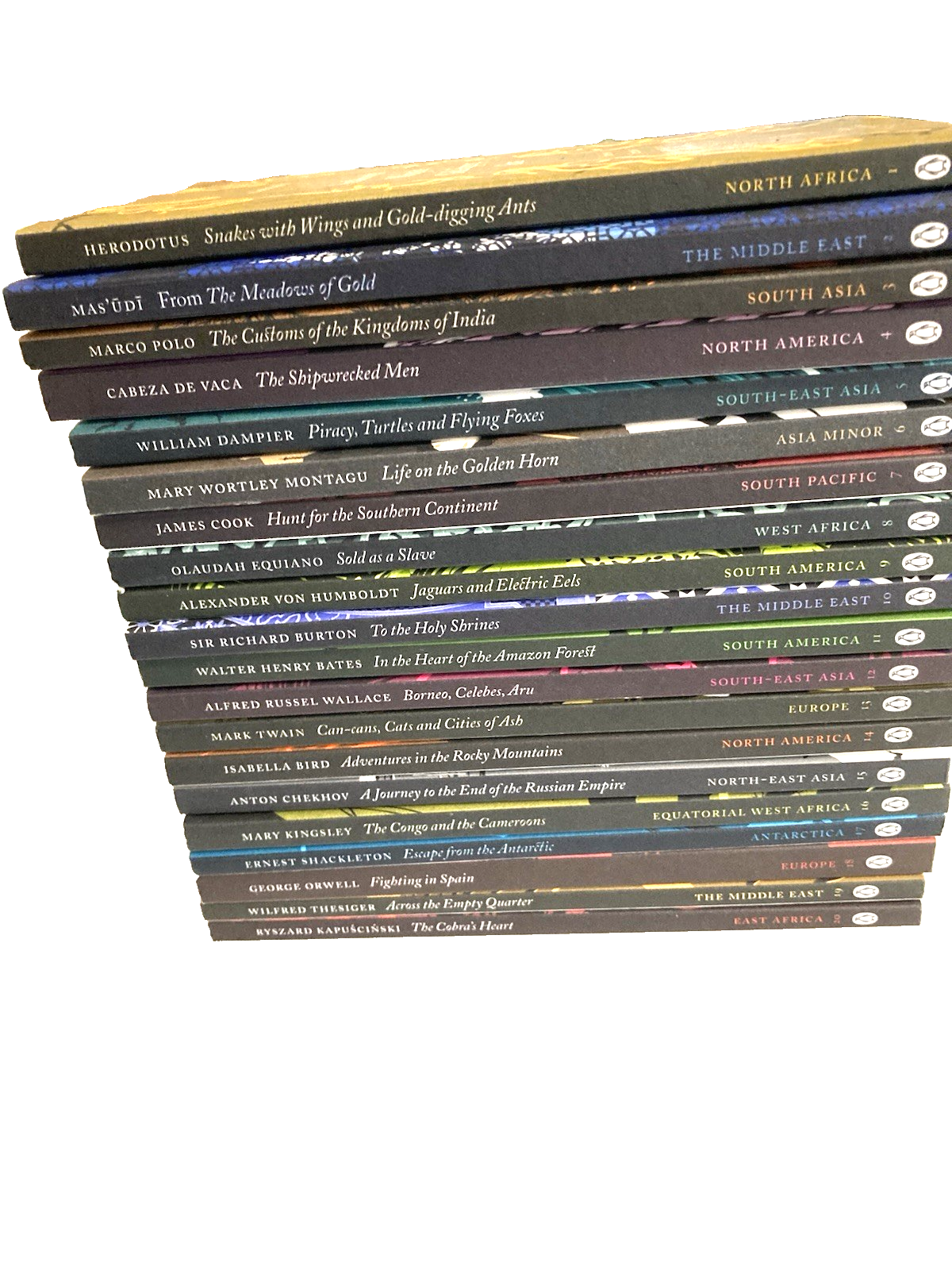 Penguin Great Journeys Complete Set 20 Books Travel Classics Collection