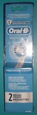 ORAL B 2 BRUSH HEADS PERCISION CLEAN REPLACEMENT BRUSH HEADS ORAL-B POWER NEW