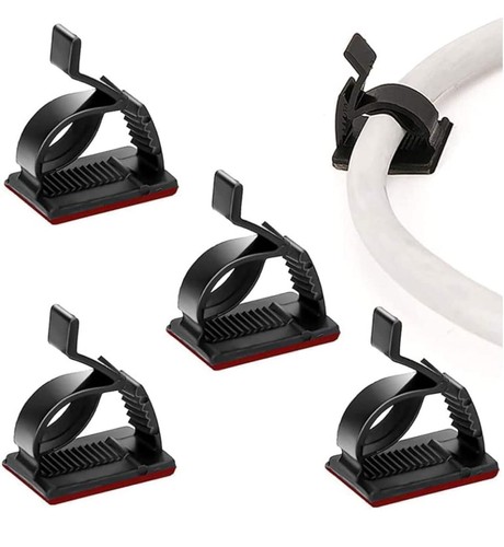 Adjustable Cable Management Clips, Adhesive Organizers Sticky Wire Clips Cord Ho