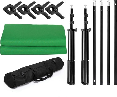 2x3m Fotostudio Hintergrundsystem Teleskop Hintergrund Stativ Set Mit Tasche - Bild 9 von 14