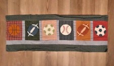Boys Teens Sports Theme Valance 41 x 15 Soccer Basketball Football Baseball