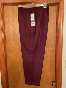 Plum Borgoña donnkenny para mujer Pantalones Talla 22 WP Nuevo con  etiquetas cintura elástica bolsillos de corte | eBay
