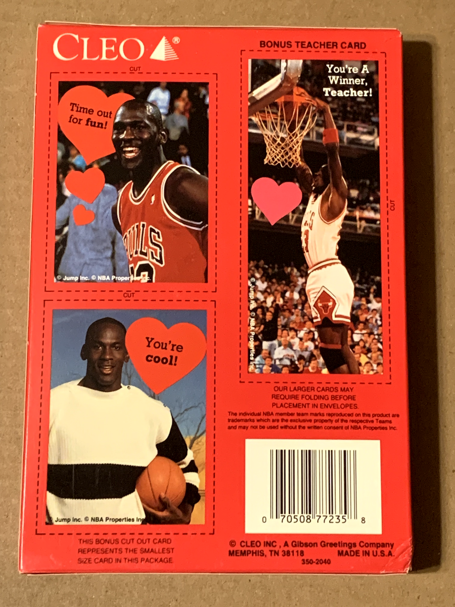 Michael Jordan unopened Cleo Valentines box with 32 valentines and