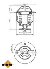 Thermostat, coolant for CITROËN HYUNDAI KIA LEXUS LOTUS MITSUBISHI NISSAN:ES