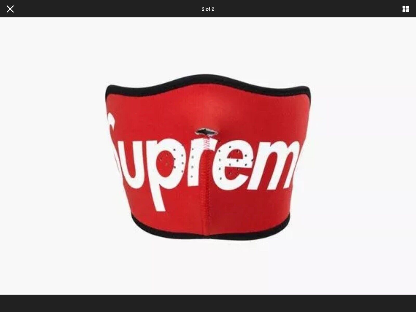 Supreme X NRN Nano Face Mask, Fashion Nano-Tech Face Mask