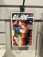 💥 GiJoe 💥 1986 William “The Refrigerator” Perry Display Case & Cardback Insert
