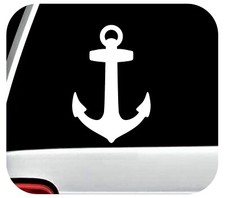Boating Anchor Decal Sticker Car Window Nautical Lettering Boat Jet Ski BG949
