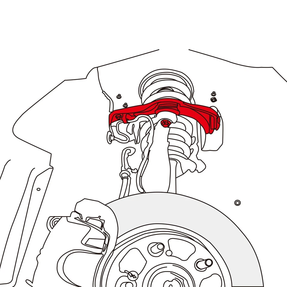 LYKT 2pcs Adjustable Front Camber Upper control arm for Honda Accord&Acura CL、TL Foto 2 de 4