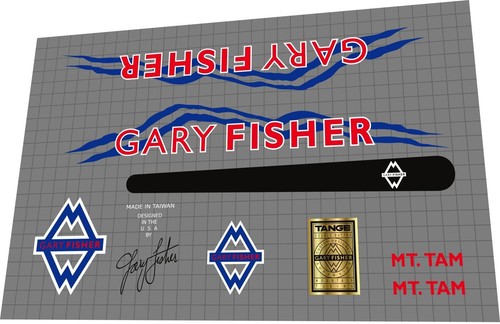 Gary Fisher MT.TAM 1991 Decal Set