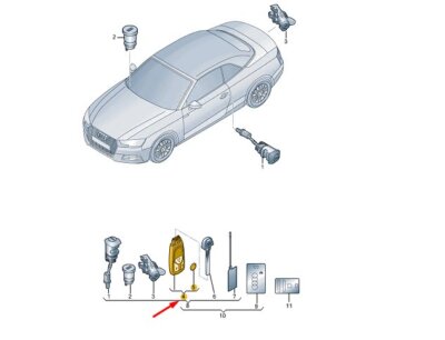 Audi A5 MK2 Gebereinheit 4M0959754CGTKE NEU ORIGINAL