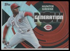 2022 Topps Update Hunter Greene Generation Now Cincinnati Reds