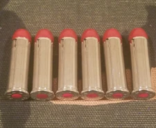 44 REM MAG SNAP CAPS  SET OF 6, RED AND NICKEL, 200GN.!!!