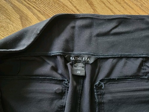 Athleta Cardiff Hiking Outdoor Travel Active Pants Womens Size 22 Black Stretch - Picture 5 of 8