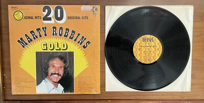 Marty Robbins   Gold - 20 Original Hits LP Vinyl 1975 K-tel    NU 9060 Vintage