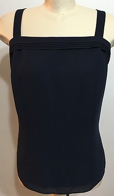 Michael Antoni Women Spaghetti Strap Zip Up Comfy Blouse Sz 16''