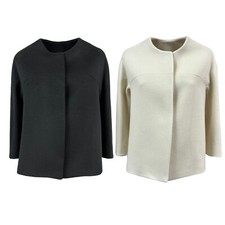 Chaqueta Hannah Mujer Corta Lana Eva Debora Hecha en Italia