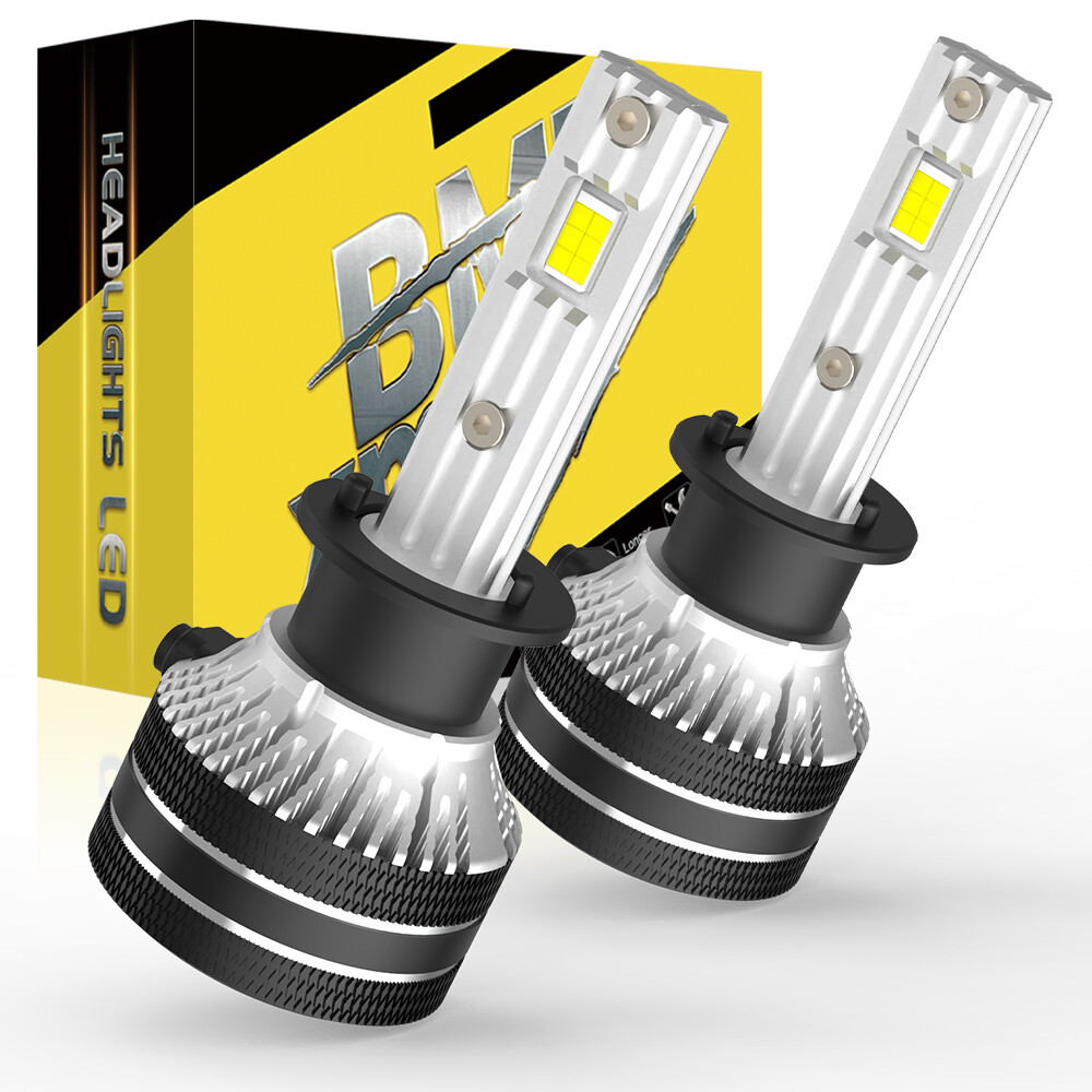 2pcs H1 Headlight White w/Ballast LED High Low Beam Conversion Kit for