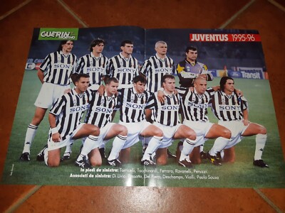 Maxi Poster Juventus - Platini, Boniperti, Del Piero, Baggio - Guerin Sportivo