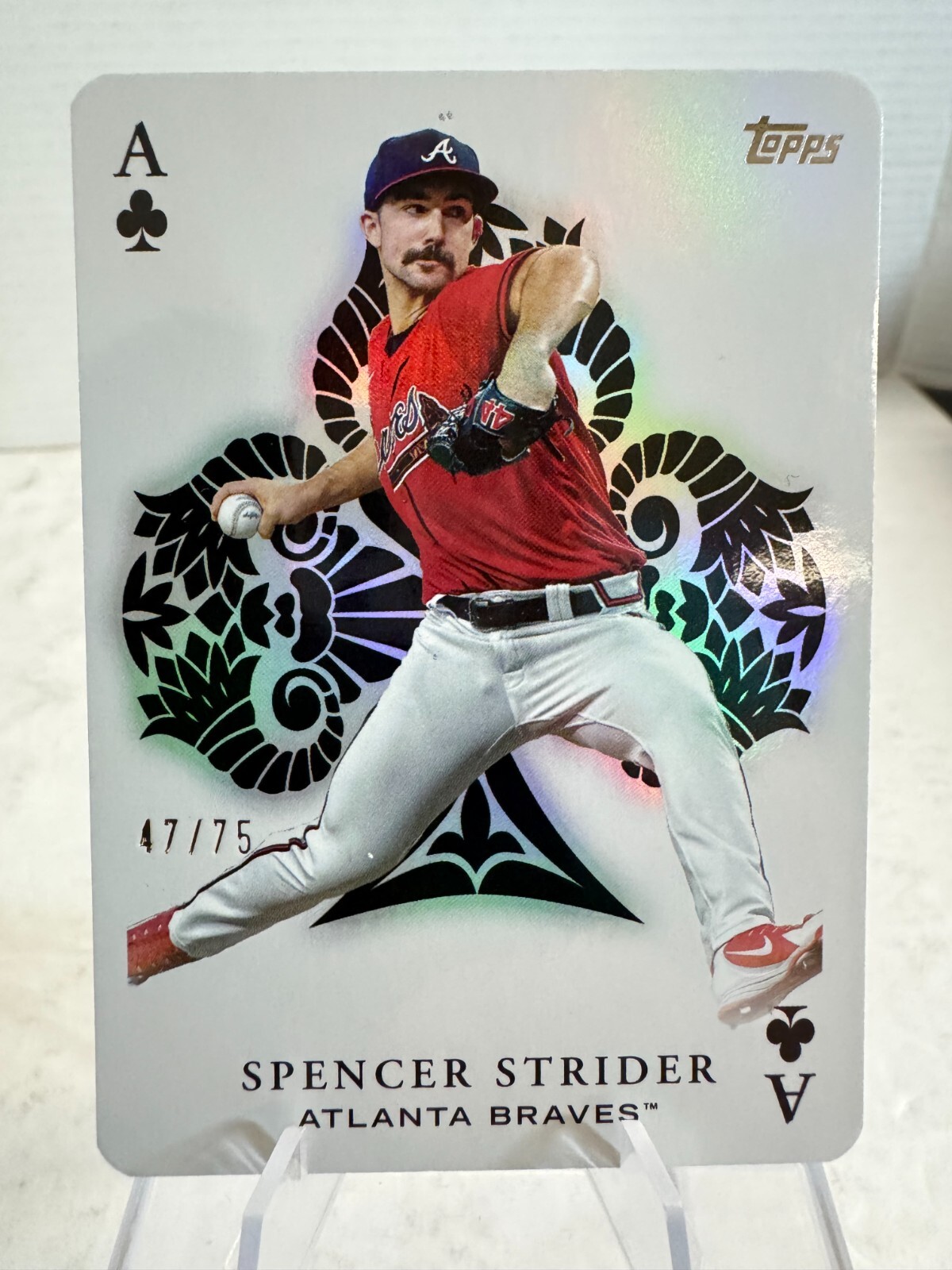 2023 Topps Spencer Strider #AA-27 All Aces Gold Parallel 47/75 Atlanta Braves