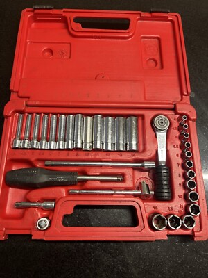 Snap On Eurotools 1/4'' Steckschlüsselsatz tief und flach 4 mm bis 14 mm 