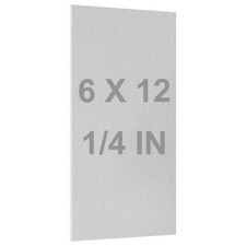 6061 T651 Aluminum Sheet Metal 6 X 12 X 1/4 Inch Flat Plain Aluminum Plate Cover