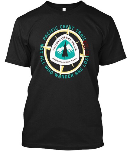Pacific Crest Trail Hiking By Ranger T-Shirt Made in the USA Size S to 5XL