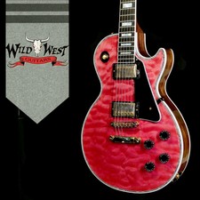 Gibson M2m 5a Quilt Maple Top Les Paul Custom Chablis Pink