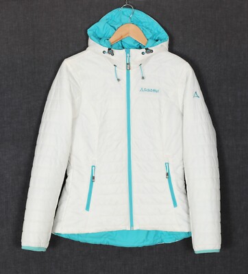 SCHOFFEL Cushy Hoody Jacke Damen Gr.D 38 UK 12 Kapuze wattiert MJ4987