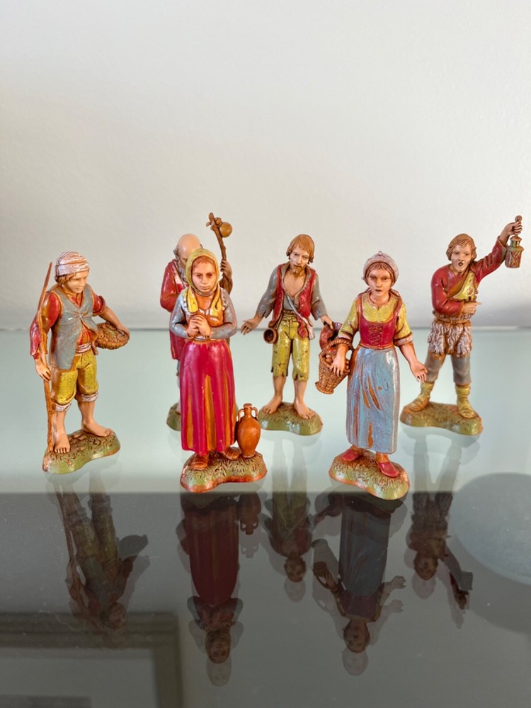 Lot of 6 vintage Landi Italy figurines