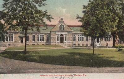 Postcard Science Hall Dickenson College Carlisle PA 