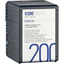 New Bebob Factory GmbH V200 Micro 14.4V 196Wh Li-Ion Battery V-Mount V200MICRO