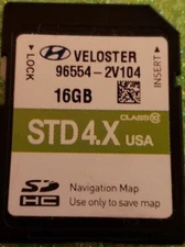 NEW UPDATE HYUNDAI  Veloster 2015 /17 GPS USA Map SD Navigation Card 96554-2v104