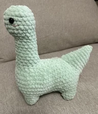 Handmade Crochet  Large Dinosaur ( 10 In By 10 In) As Shown (great Gift Ideas)