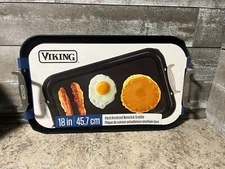 Viking Culinary Hard Anodized Nonstick Double Burner Griddle, Griddle 