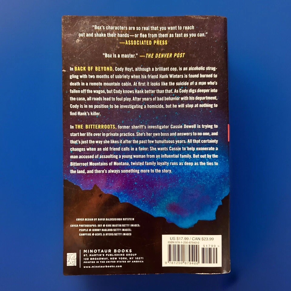 C.J. Box 2 Novels in One • Back of Beyond & The Birtterroots • 2022 Paperback - Image 3 of 3