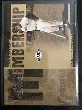 2005 Donruss Classics Membership 944/1000 Willie Mays #MS-13 HOF Giants