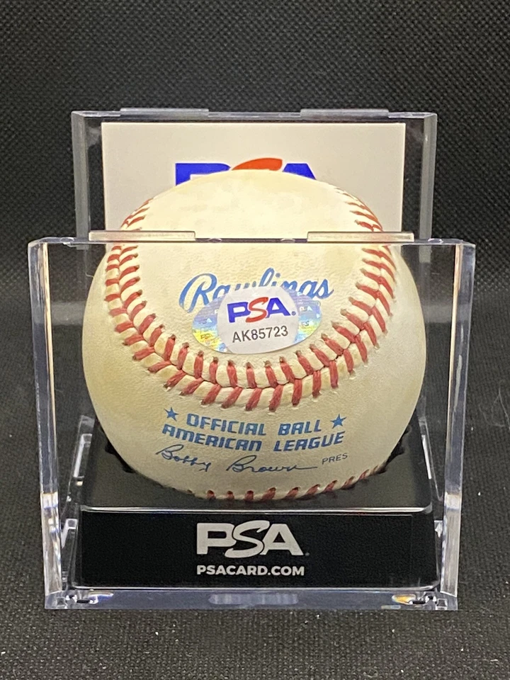 Steve Finley Signed Official American League Baseball PSA COA - Image 2 of 2