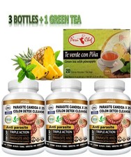 300 Parasite Cleanse DETOX Liver Colon Yeast Blood Support COLON CLEANSER TEA