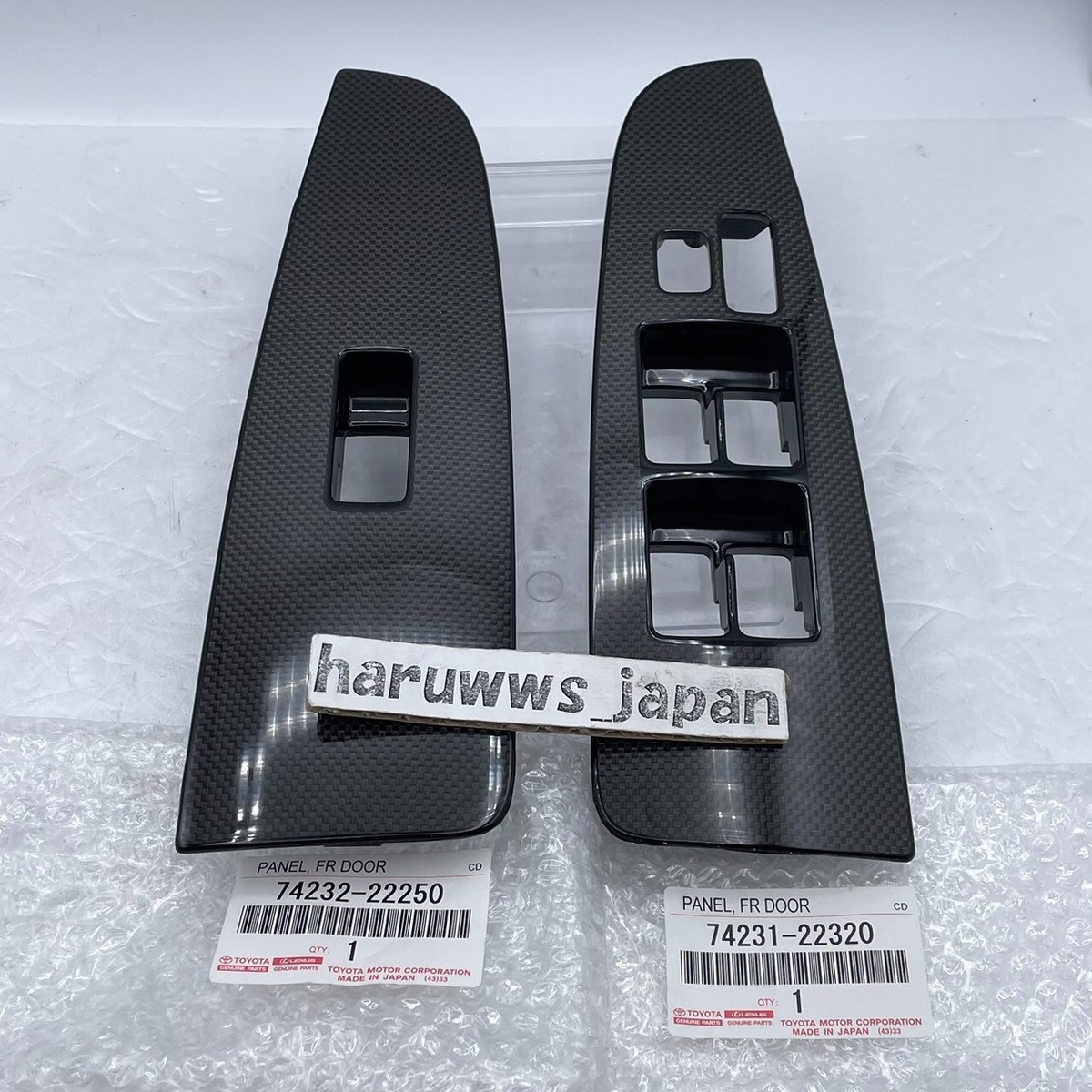 OEM Toyota Mark2 Chaser Front Armrest Window Switch Panel Set