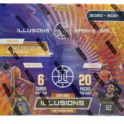 Panini 2020-2021 Illusions NBA Basketball Sports Trading Card Box - 20 Pack