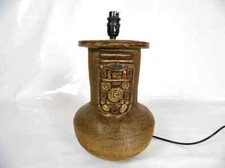 Vintage one off Studio Modernist Stoneware Lamp light base 1960s light ceramic