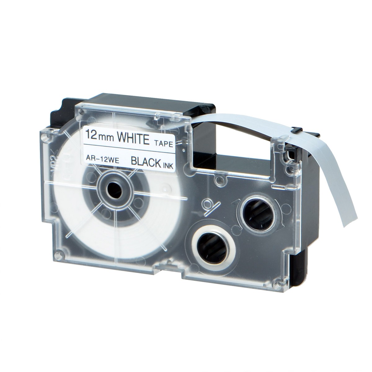V12 MAG TAPE JKT ホワイト 2 TZe-FX231 - 12mm Black on White
