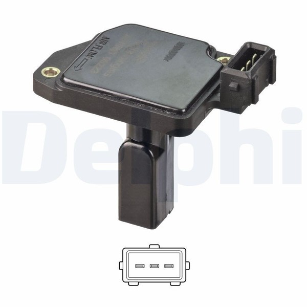1 X Luftmassenmesser Delphi AF10491-12B1 FüR Audi A6 A6 Avant A4-image