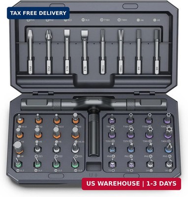 42 in 1 Magnetic Screwdriver Set, DIY Ratchet Screwdriver Set, Multi Bit Magneti
